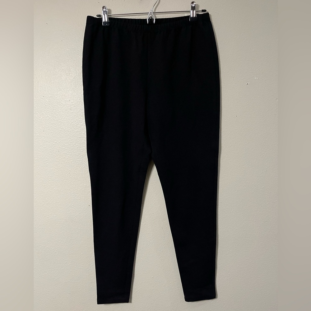 Lafayette 148 Pant Black Legging Trouser Career Skinny Business L